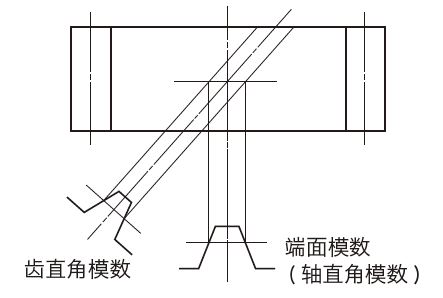  端面模数 