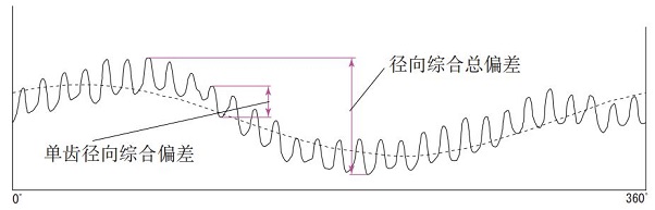 图 5.6 径向综合偏差的试验结果 图 5.6 径向综合偏差的试验结果