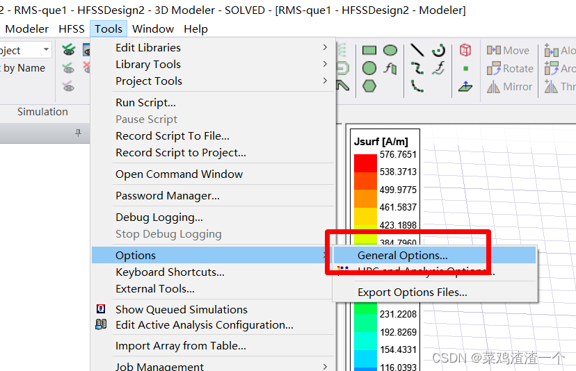  Tools -> Options -> General Options 